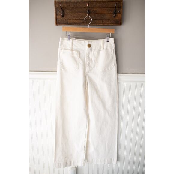 Anthropologie The Colette Full-Length Wide-Leg Jeans by Maeve 28 NEW - Picture 2 of 4